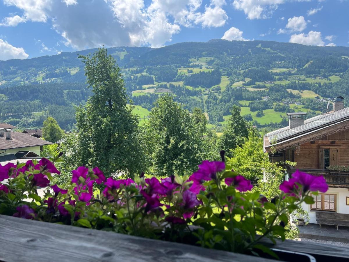 Ferienwohnung Platzhirsch Panorama View Balkon, Gartensauna, Garten, Grillplatz Stumm Dış mekan fotoğraf